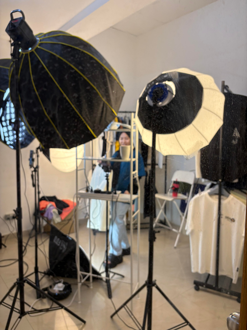 Lighting and equipment in our live studio